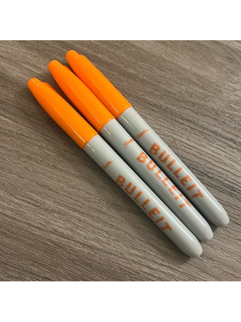 NEW 3 Bulleit Bourbon Whiskey Orange Sharpie